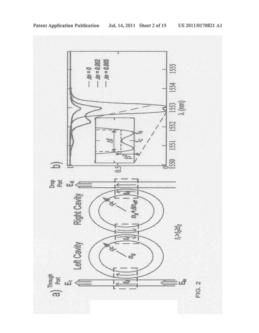 PIN DIODE TUNED MULTIPLE RING WAVEGUIDE RESONANT OPTICAL CAVITY SWITCH AND     METHOD - diagram, schematic, and image 03