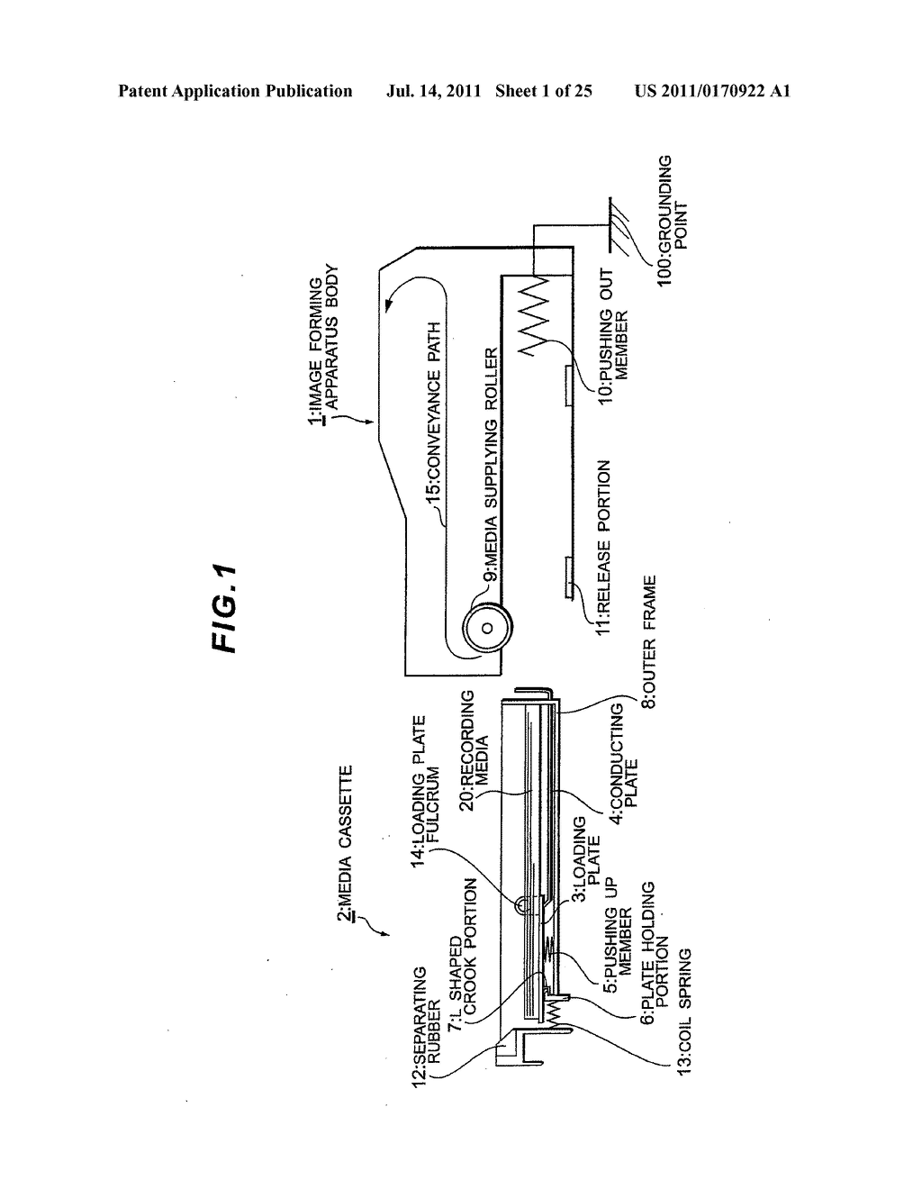 IMAGE FORMING APPARATUS HAVING FIRST AND SECOND GROUND CONDUCTING ROUTES - diagram, schematic, and image 02