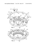 Variable-Vane Assembly Having Unison Ring Guided Radially By Rollers and     Fixed Members, and Restrained Axially by One or More Fixed Axial Stops diagram and image