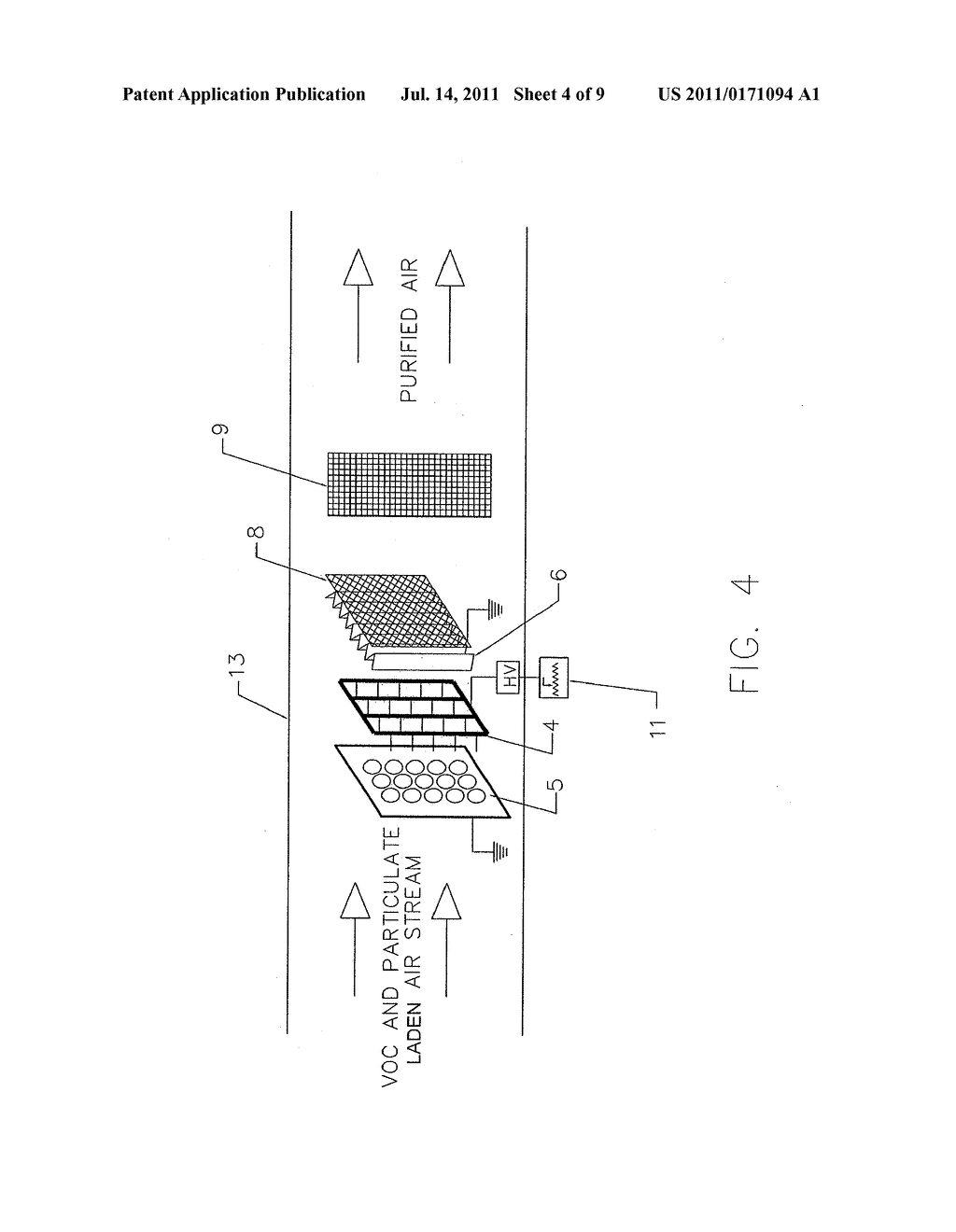 Apparatus and Method for Removal of Particles and VOC from an Airstream - diagram, schematic, and image 05
