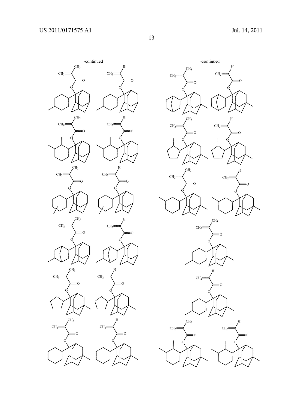 PHOTORESIST COMPOSITION - diagram, schematic, and image 14