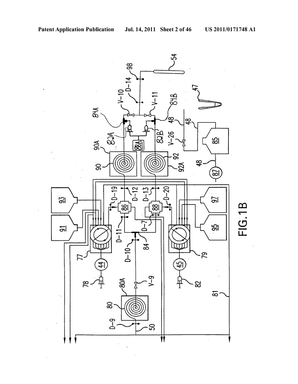 Device And Method For Making Discrete Volumes Of A First Fluid In Contact     With A Second Fluid, Which Are Immiscible With Each Other - diagram, schematic, and image 03