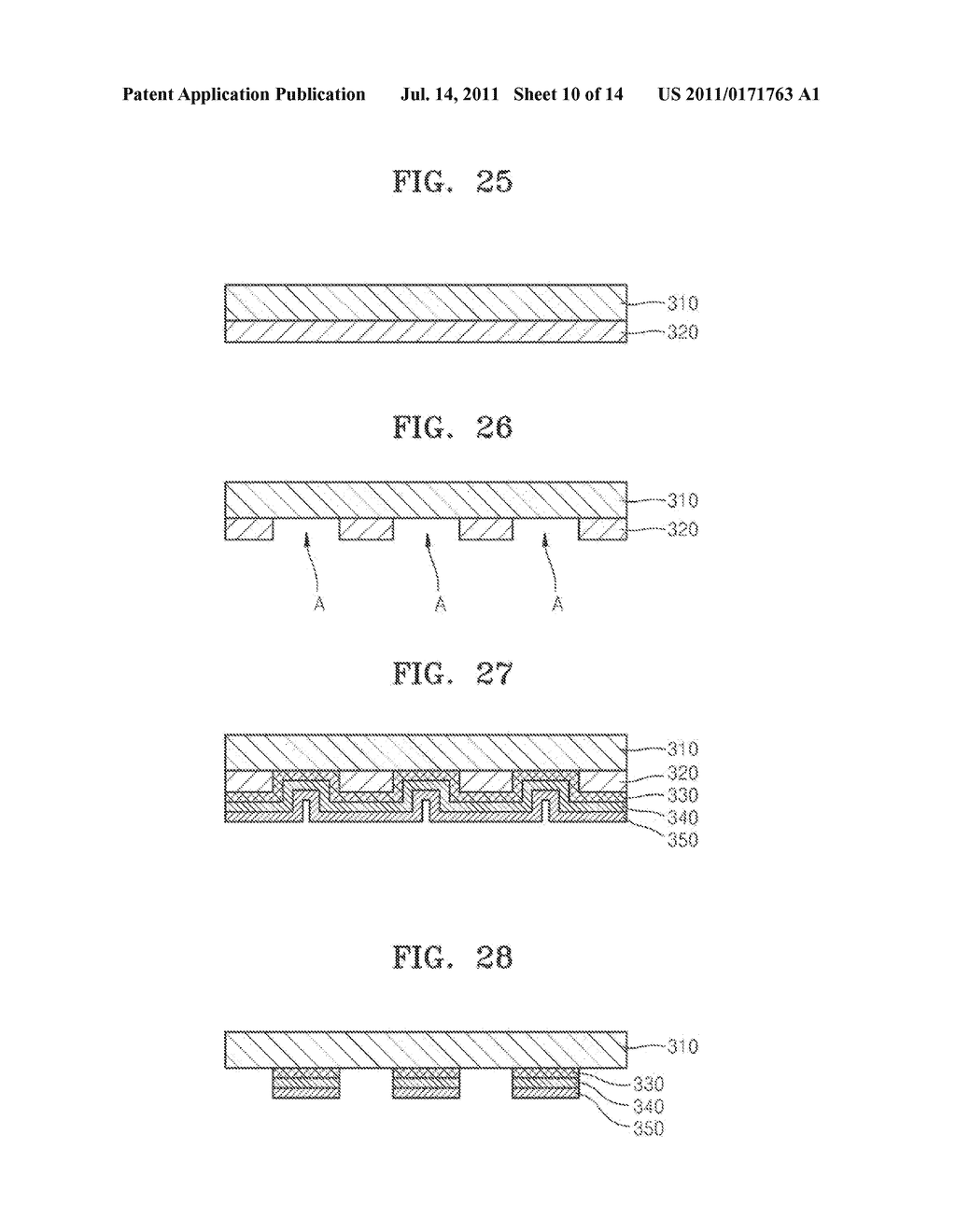 METHOD OF FORMING ORGANIC THIN FILM PATTERN AND METHOD OF MANUFACTURING     ORGANIC LIGHT-EMITTING DISPLAY DEVICE BY USING THE METHOD OF FORMING     ORGANIC THIN FILM PATTERN - diagram, schematic, and image 11