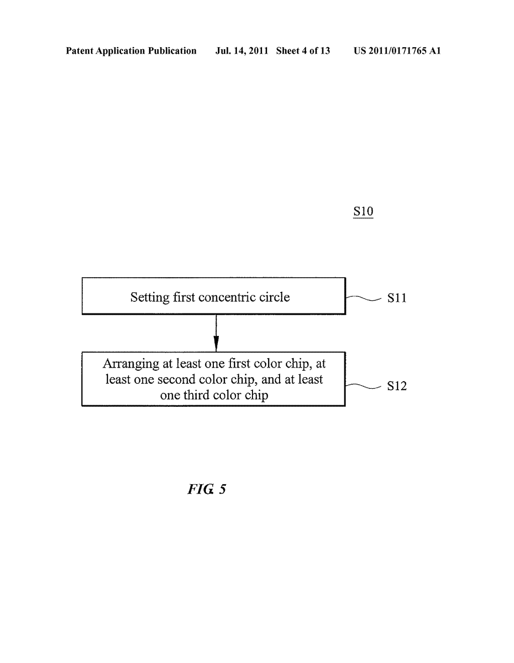 MULTI-FIELD ARRANGING METHOD OF LED CHIPS UNDER SINGLE LENS - diagram, schematic, and image 05