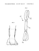 SURFBOARD TETHER ANKLE RETAINER diagram and image