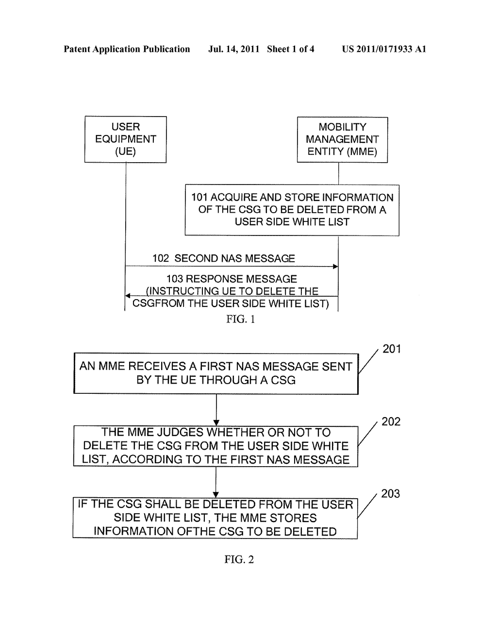 METHOD AND DEVICE FOR SETTING USER-SIDE WHITE LIST AND PAGING USER     EQUIPMENT - diagram, schematic, and image 02