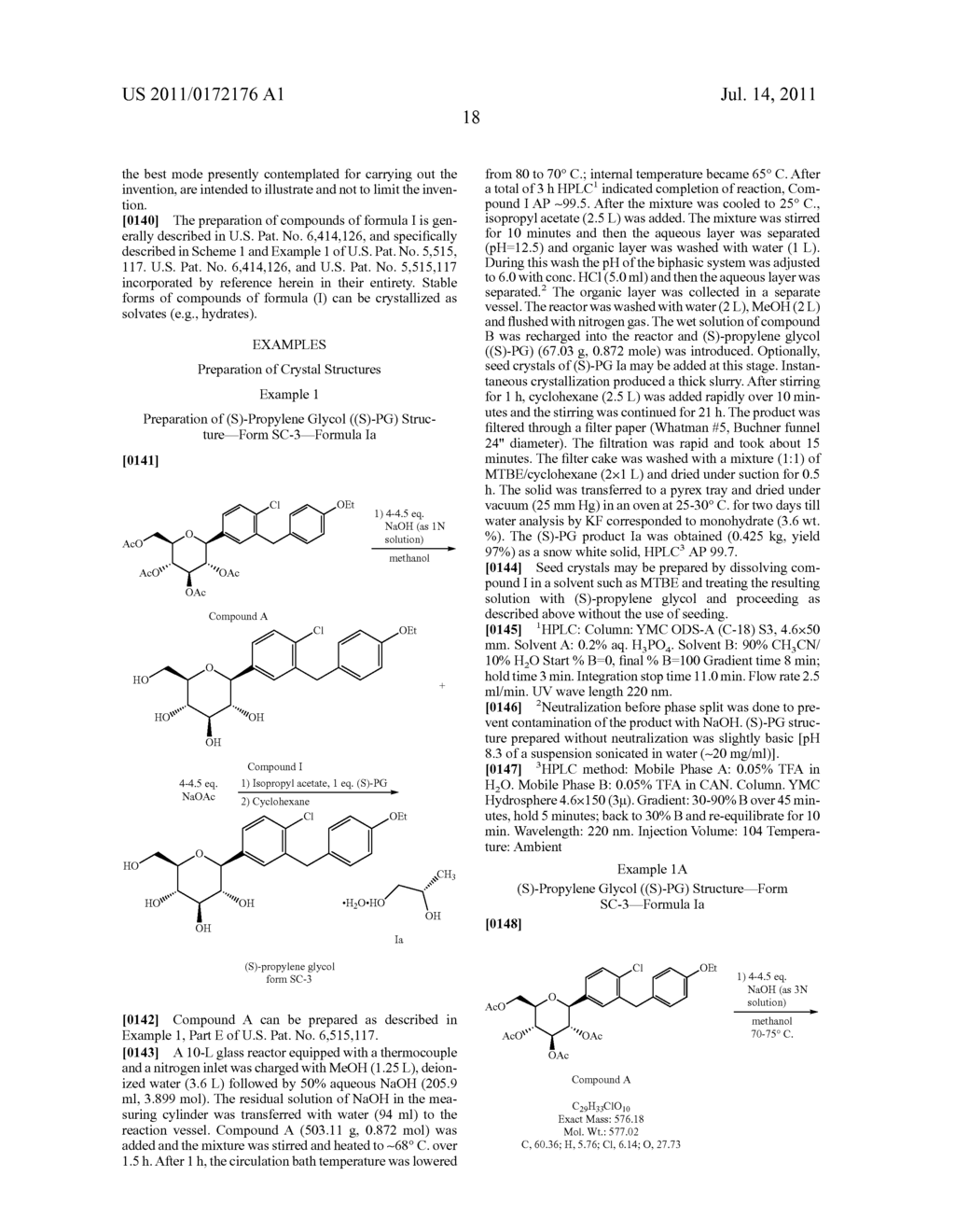 CRYSTAL STRUCTURES OF SGLT2 INHIBITORS AND PROCESSES FOR PREPARING SAME - diagram, schematic, and image 41