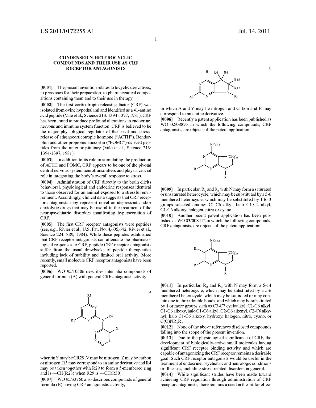 Condensed N-Heterocyclic Compounds and their Use as CRF Receptor     Antagonists - diagram, schematic, and image 02