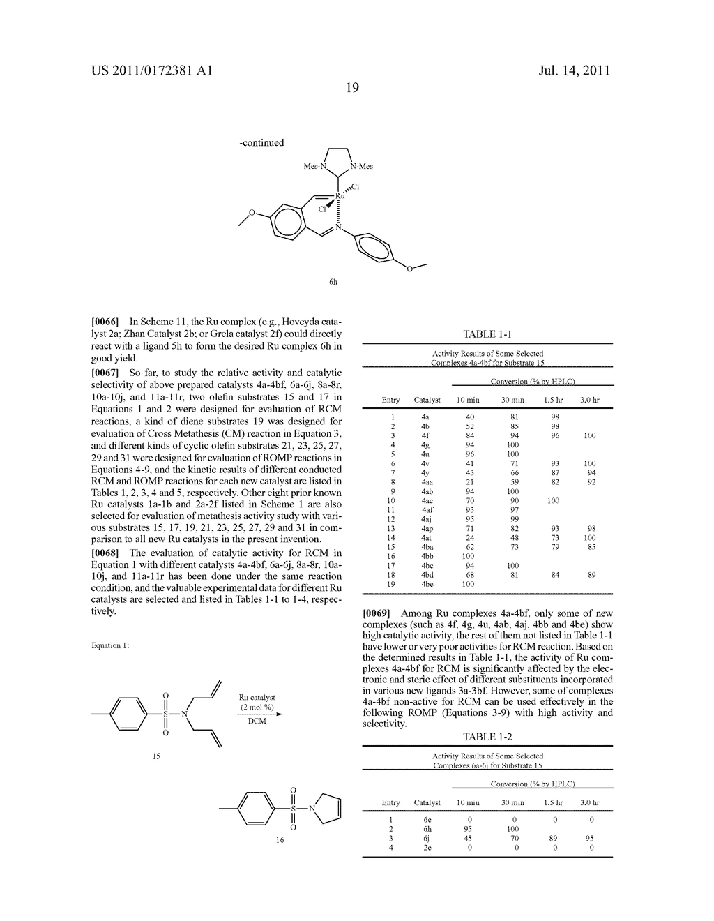 HIGHLY ACTIVE METATHESIS CATALYSTS SELECTIVE FOR ROMP AND RCM REACTIONS - diagram, schematic, and image 21