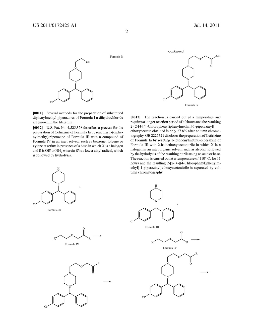 NOVEL WATER BASED PROCESS FOR THE PREPARATION OF SUBSTITUTED     DIPHENYLMETHYL PIPERAZINES - diagram, schematic, and image 03