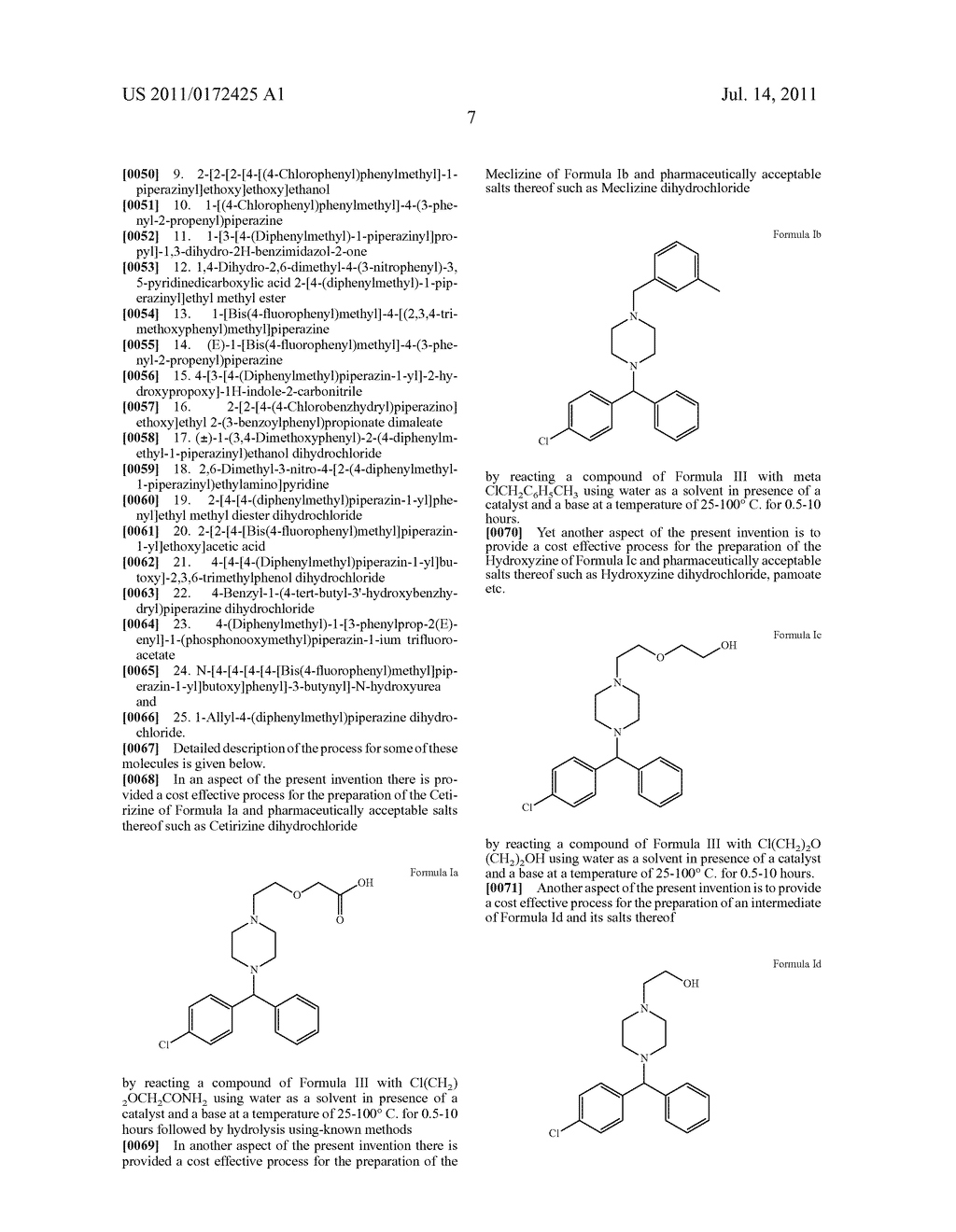 NOVEL WATER BASED PROCESS FOR THE PREPARATION OF SUBSTITUTED     DIPHENYLMETHYL PIPERAZINES - diagram, schematic, and image 08