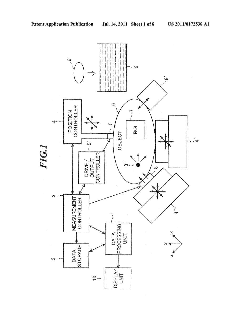 DISPLACEMENT MEASUREMENT METHOD AND APPARATUS, AND ULTRASONIC DIAGNOSTIC     APPARATUS - diagram, schematic, and image 02