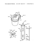 Sterile liquid materials distribution, consumption and material waste     disposal method and apparatus diagram and image