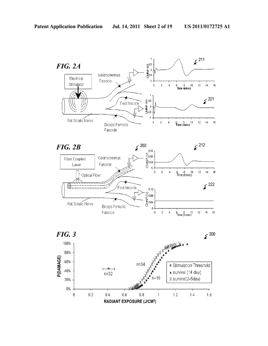 NERVE STIMULATOR AND METHOD USING SIMULTANEOUS ELECTRICAL AND OPTICAL     SIGNALS - diagram, schematic, and image 03