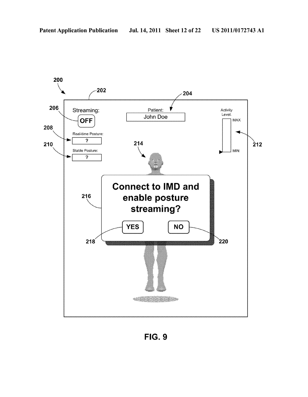 DISPLAY OF DETECTED PATIENT POSTURE STATE - diagram, schematic, and image 13