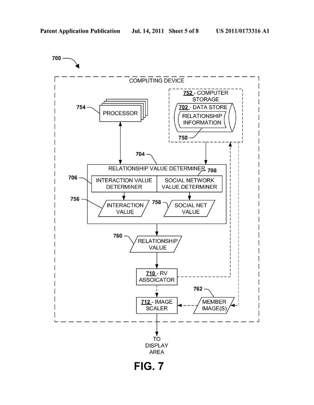 RELATIONSHIP BASED REPRESENTATION OF PARTICIPANTS IN SHARED ONLINE SPACE - diagram, schematic, and image 06