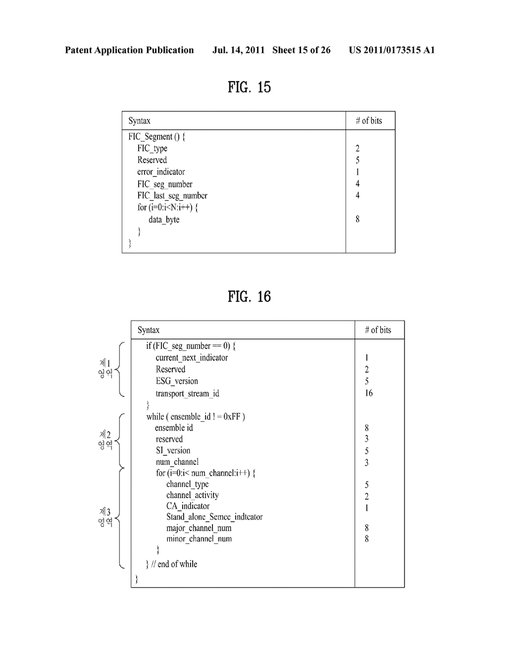 DIGITAL BROADCASTING SYSTEM AND METHOD OF PROCESSING DATA IN DIGITAL     BROADCASTING SYSTEM - diagram, schematic, and image 16