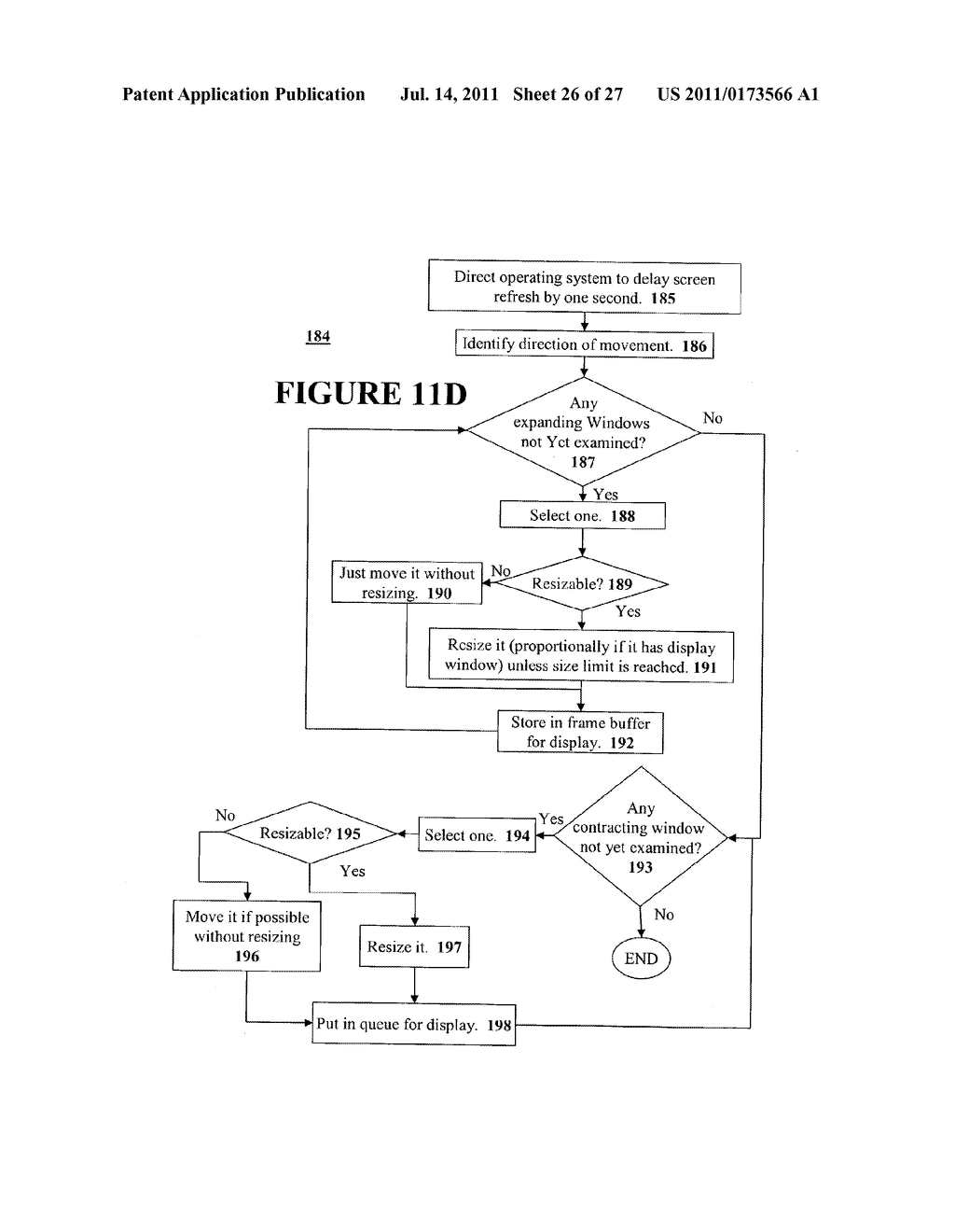 METHOD AND APPARATUS FOR DYNAMICALLY RESIZING WINDOWS - diagram, schematic, and image 27