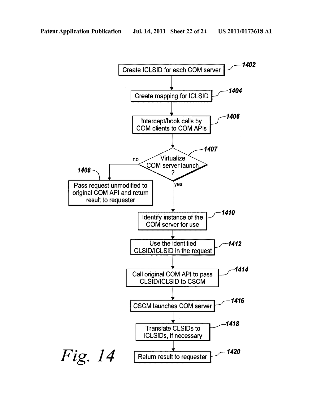 METHOD AND APPARATUS FOR MOVING PROCESSES BETWEEN ISOLATION ENVIRONMENTS - diagram, schematic, and image 23
