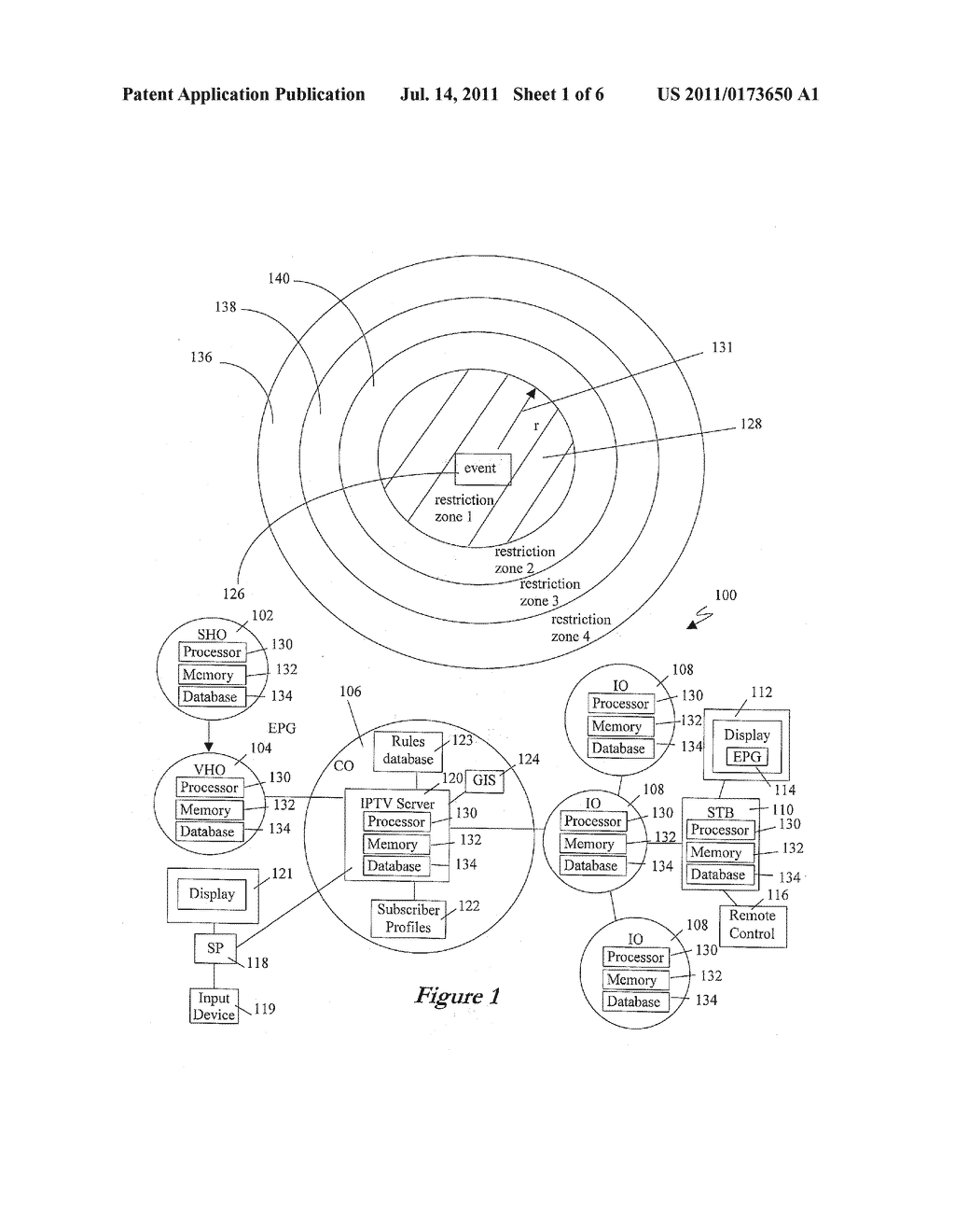 METHOD AND APPARATUS FOR DISTRIBUTING GEOGRAPHICALLY RESTRICTED VIDEO DATA     IN AN INTERNET PROTOCOL TELEVISION (IPTV) SYSTEM - diagram, schematic, and image 02