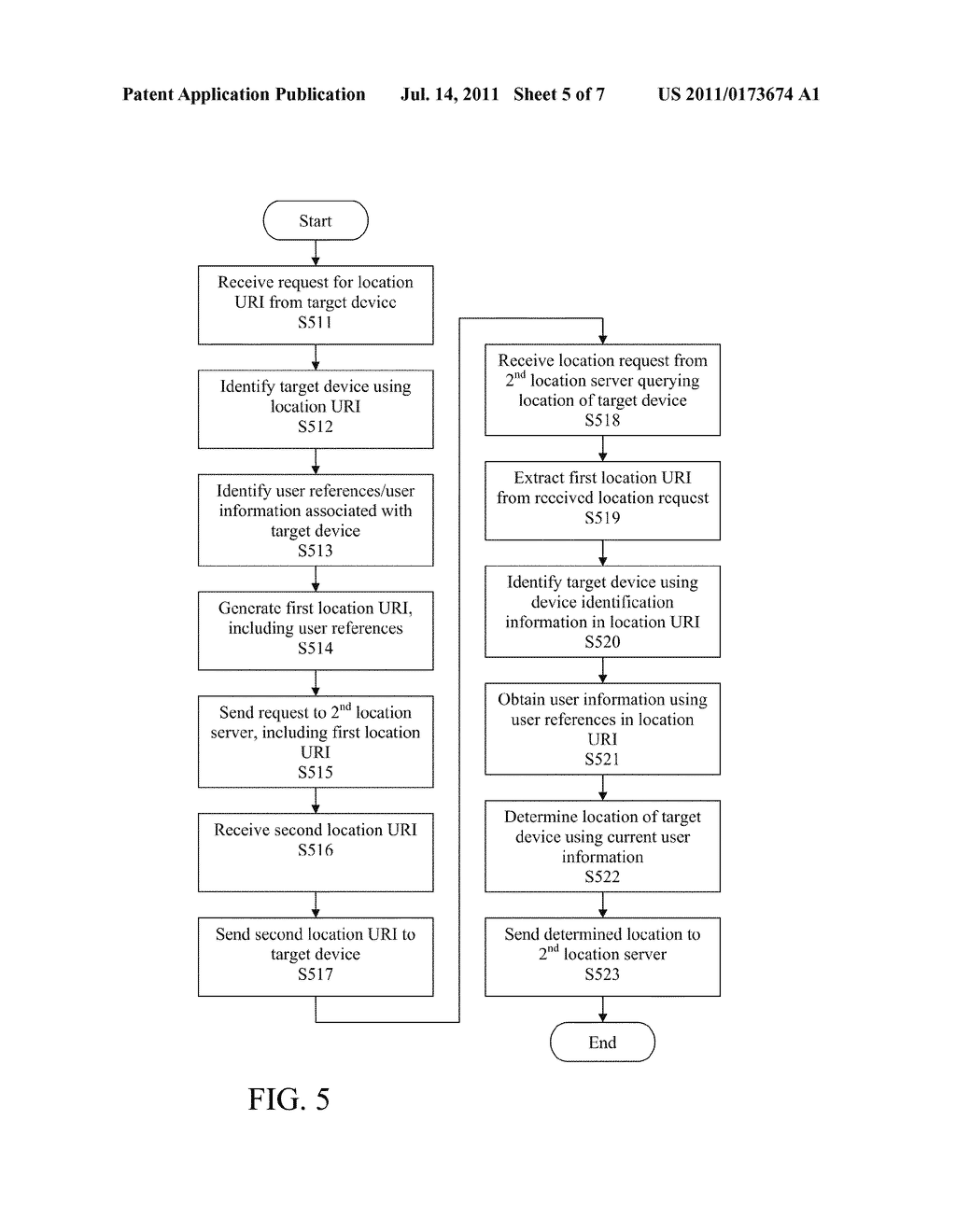 METHOD AND SYSTEM FOR PROVIDING LOCATION OF TARGET DEVICE USING STATELESS     USER INFORMATION - diagram, schematic, and image 06