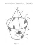 Collapsible hanging basket diagram and image