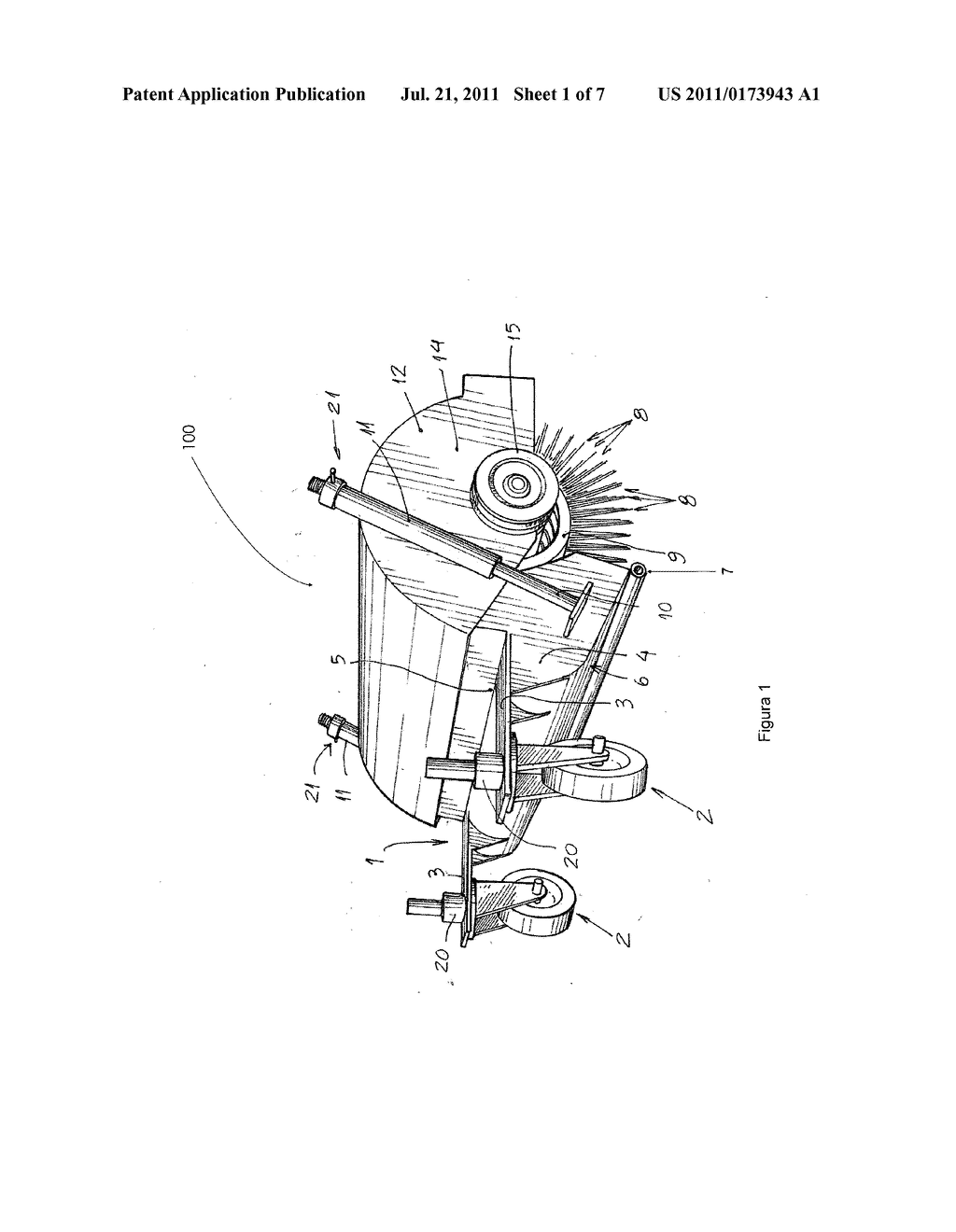 EQUIPMENT FOR CUTTING, COLLECTING AND DYNAMIC PROCESSING OF GRASS - diagram, schematic, and image 02