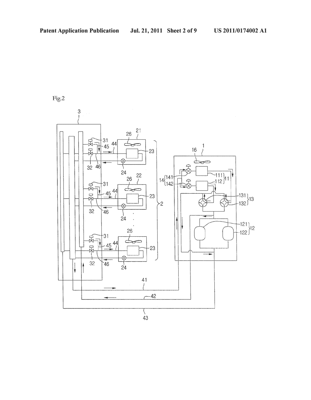 REFRIGERANT SYSTEM AND METHOD FOR CONTROLLING THE SAME - diagram, schematic, and image 03