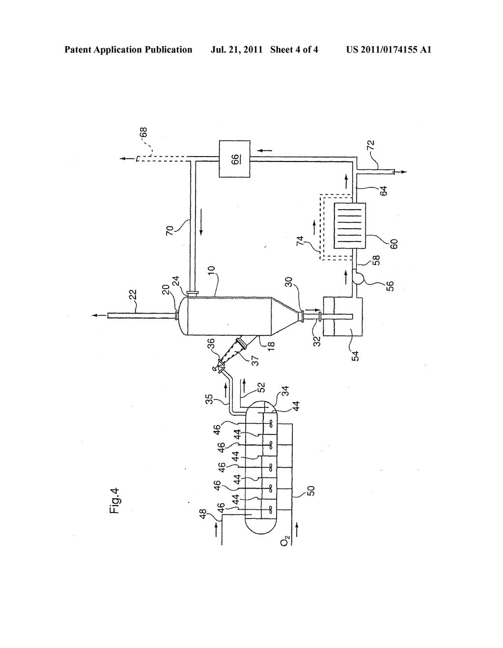 METHOD FOR REMOVING SULFUR FROM A GAS STREAM - diagram, schematic, and image 05