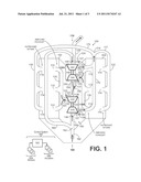 CENTRAL TURBOCHARGER MOUNTING CONFIGURATION FOR A TWIN-TURBO ENGINE diagram and image