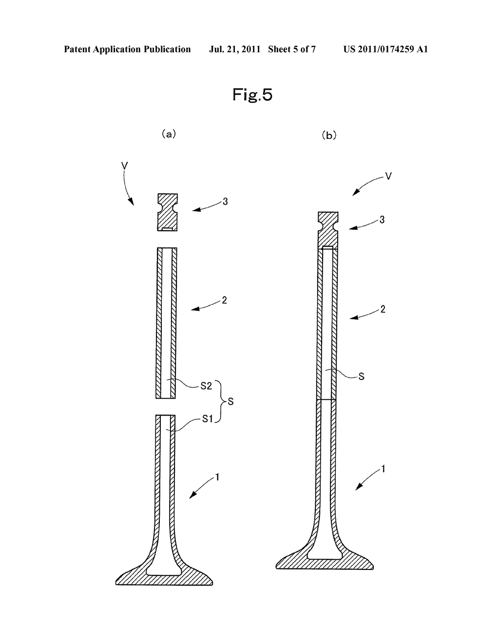 METHOD FOR PRODUCTION OF VALVE HEAD PORTION OF HOLLOW ENGINE VALVE AND     HOLLOW ENGINE VALVE - diagram, schematic, and image 06