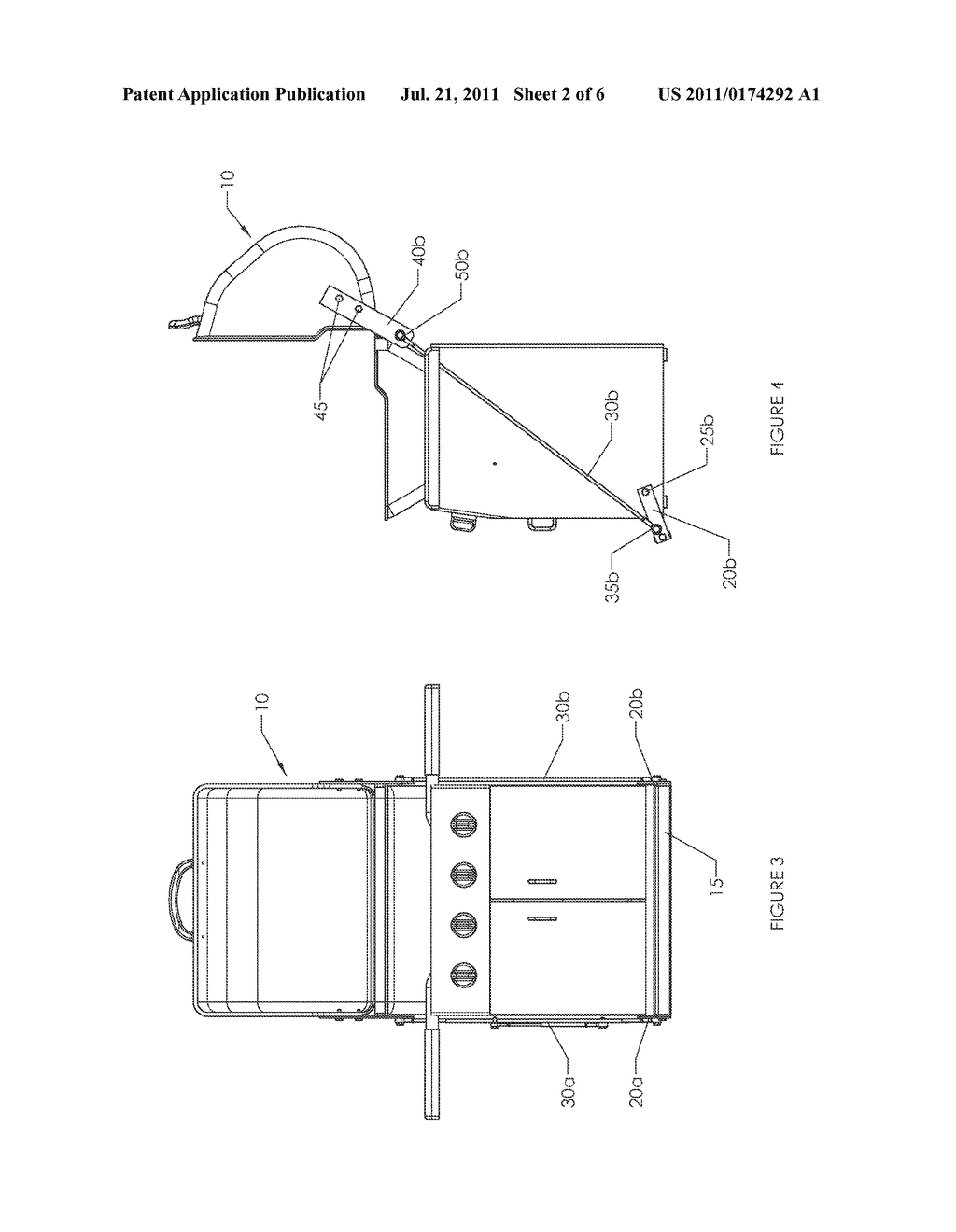Foot Activated Grill Opening Apparatus and Method - diagram, schematic, and image 03