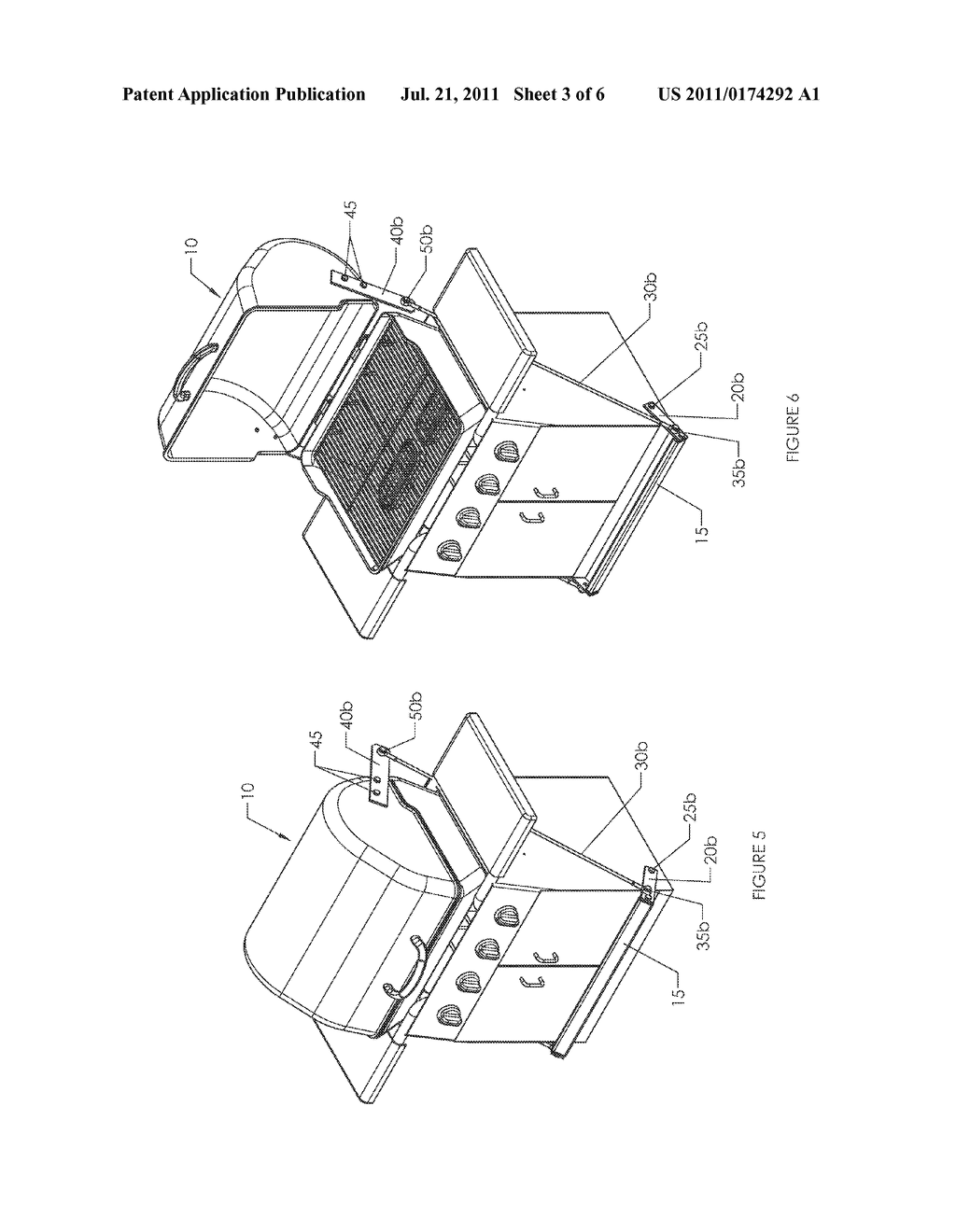 Foot Activated Grill Opening Apparatus and Method - diagram, schematic, and image 04