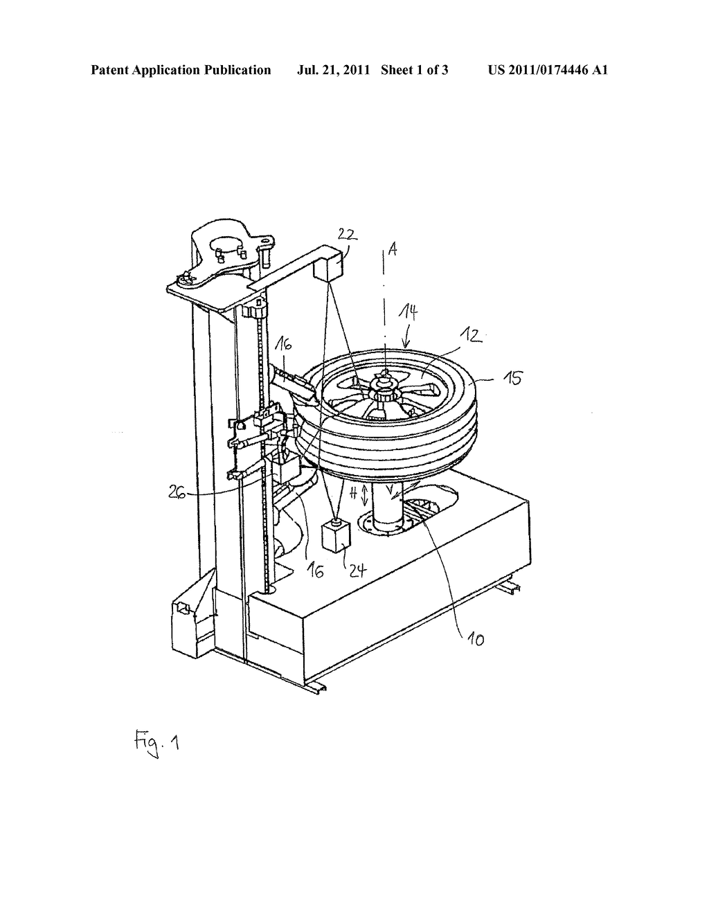 METHOD FOR MOUNTING A TYRE ON A RIM TO FORM A MOTOR VEHICLE WHEEL AND FOR     DEMOUNTING A TYRE FROM A RIM AND APPARATUS THEREFORE - diagram, schematic, and image 02