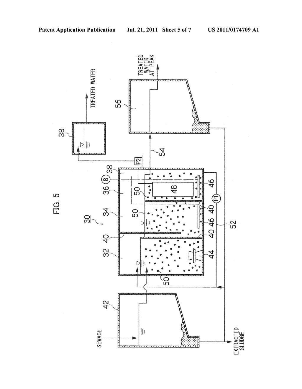 WASTEWATER TREATMENT SYSTEM AND WASTEWATER TREATMENT PROCESS - diagram, schematic, and image 06