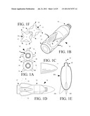 Flying beverage container having attachable reversible finned section diagram and image