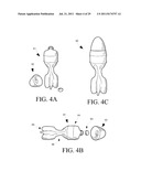 Flying beverage container having attachable reversible finned section diagram and image