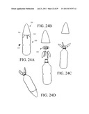 Flying beverage container having attachable reversible finned section diagram and image