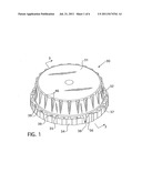 VISUAL TAMPER-EVIDENT CONICAL SCREW CAP AND NECK FINISH diagram and image