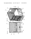 FOLDING CONTAINER WITH ELASTICALLY SUSPENDED FLOOR diagram and image