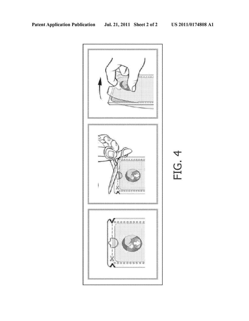 BLISTER-TYPE PACKAGING UNIT HAVING A WEAKENED REGION TO BE TORN - diagram, schematic, and image 03