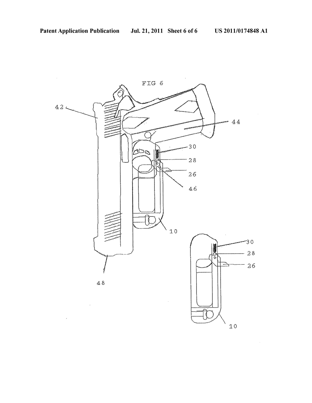 LOCKING AND QUICK RELEASE MECHANISM FOR HANDGUN HOLSTERS - diagram, schematic, and image 07