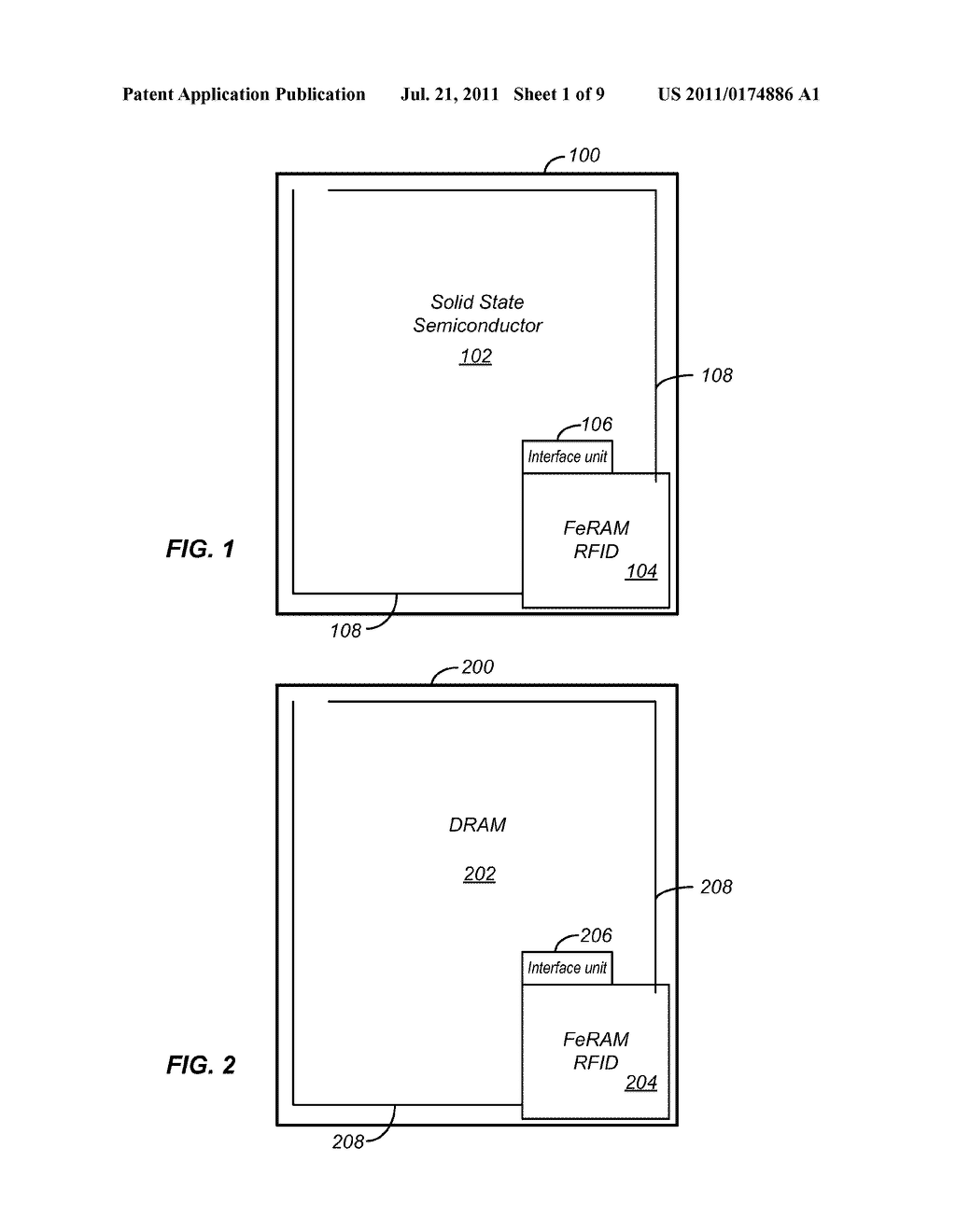 INTEGRATED CIRCUIT WITH EMBEDDED RFID - diagram, schematic, and image 02