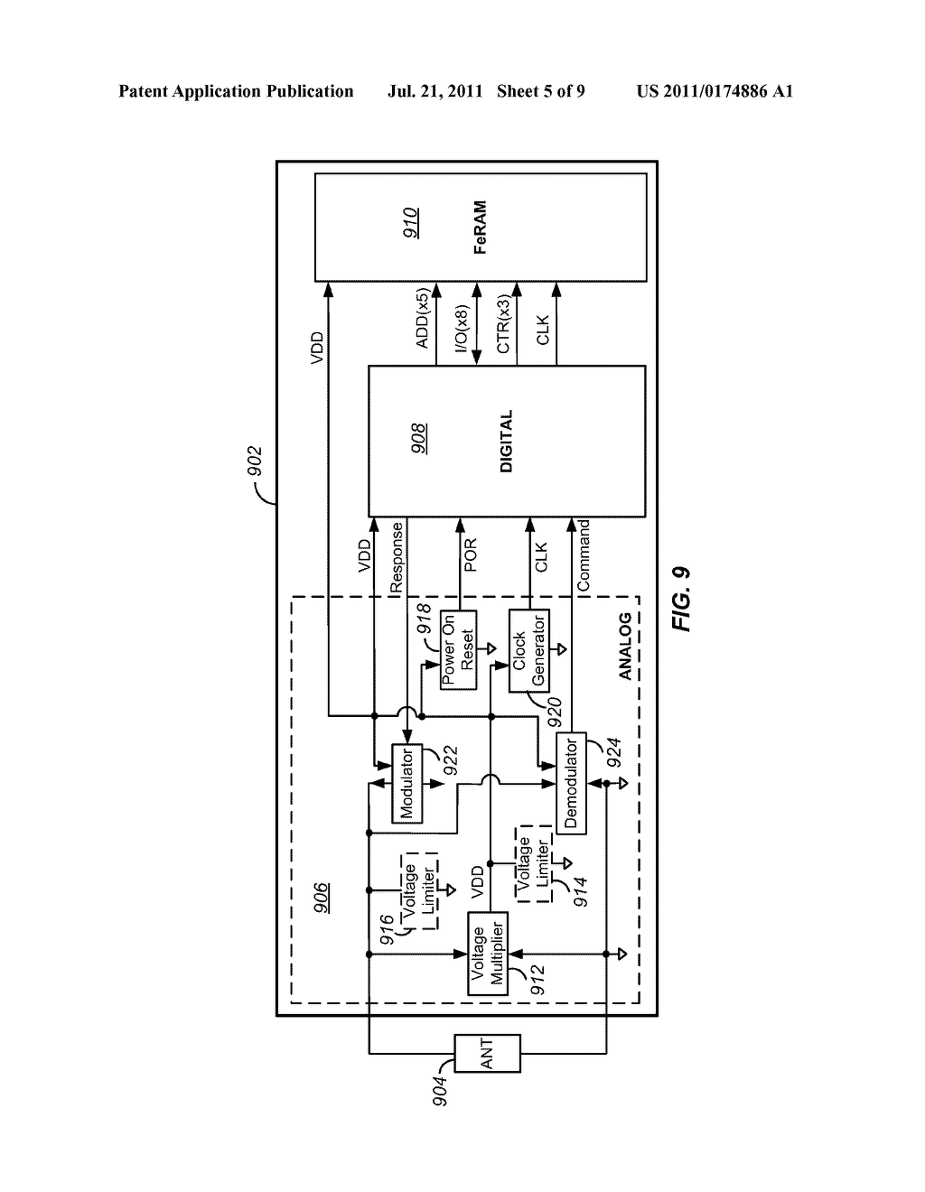 INTEGRATED CIRCUIT WITH EMBEDDED RFID - diagram, schematic, and image 06