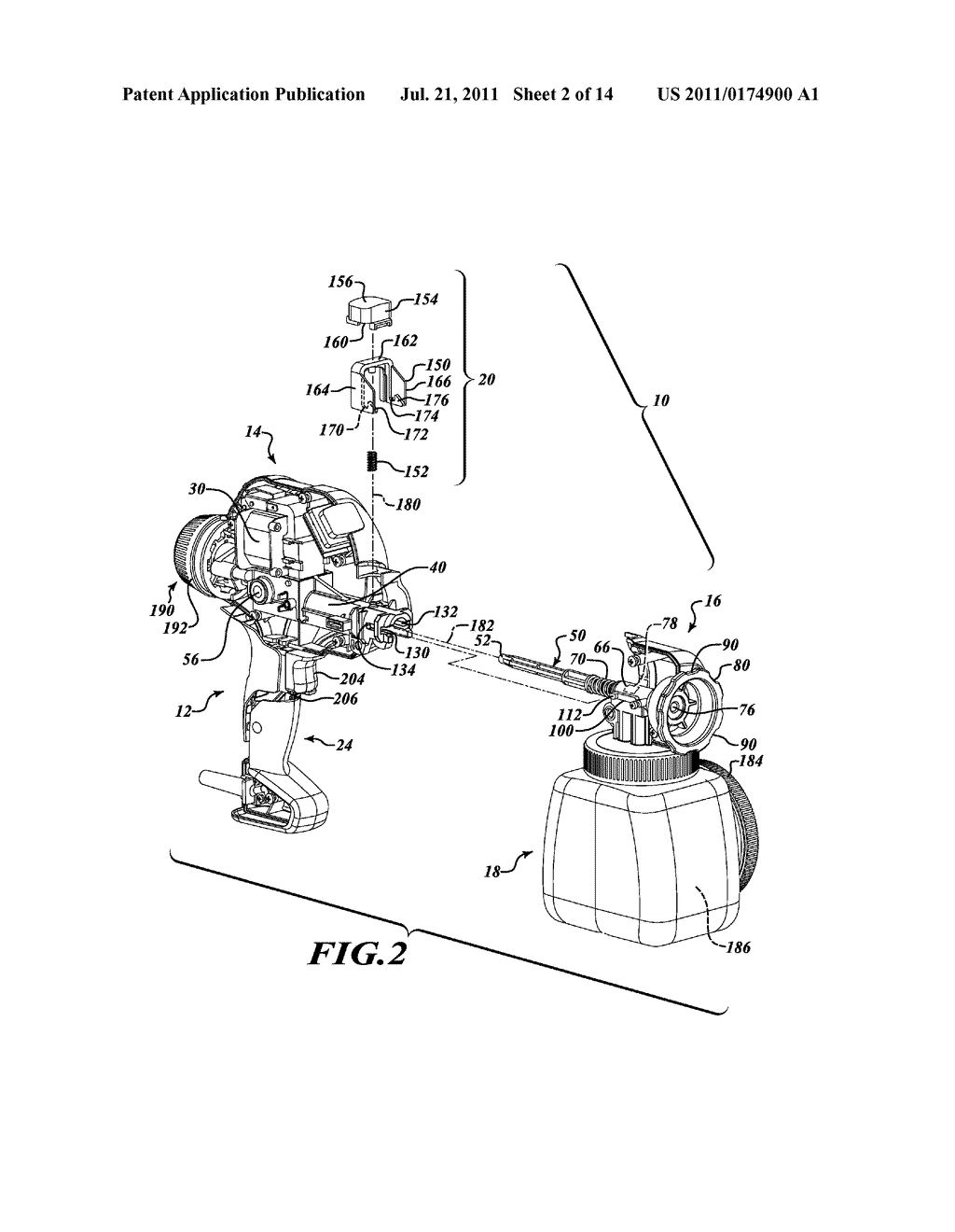 QUICK RELEASE MECHANISM FOR PAINT SPRAYER - diagram, schematic, and image 03