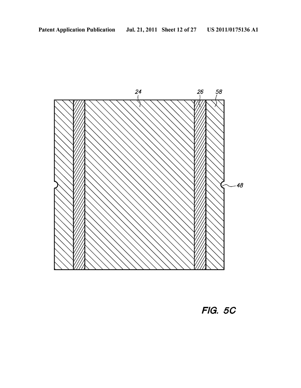 SEMICONDUCTOR CHIP ASSEMBLY WITH POST/BASE HEAT SPREADER AND PLATED     THROUGH-HOLE - diagram, schematic, and image 13