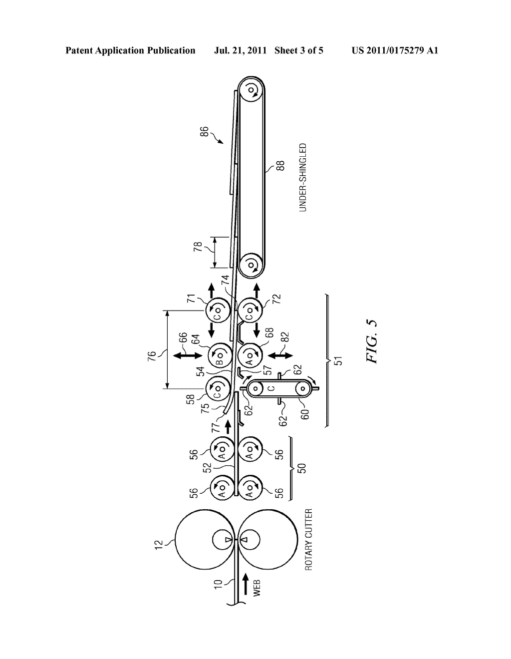 UNDER-SHINGLED ARTICLE HANDLING AND STACKING SYSTEM AND METHOD - diagram, schematic, and image 04