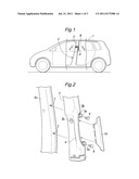 MOUNTING STRUCTURE FOR A PILLAR GARNISH diagram and image