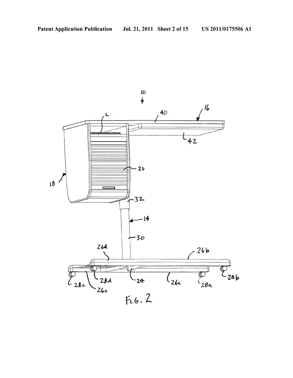 OVERBED TABLE - diagram, schematic, and image 03