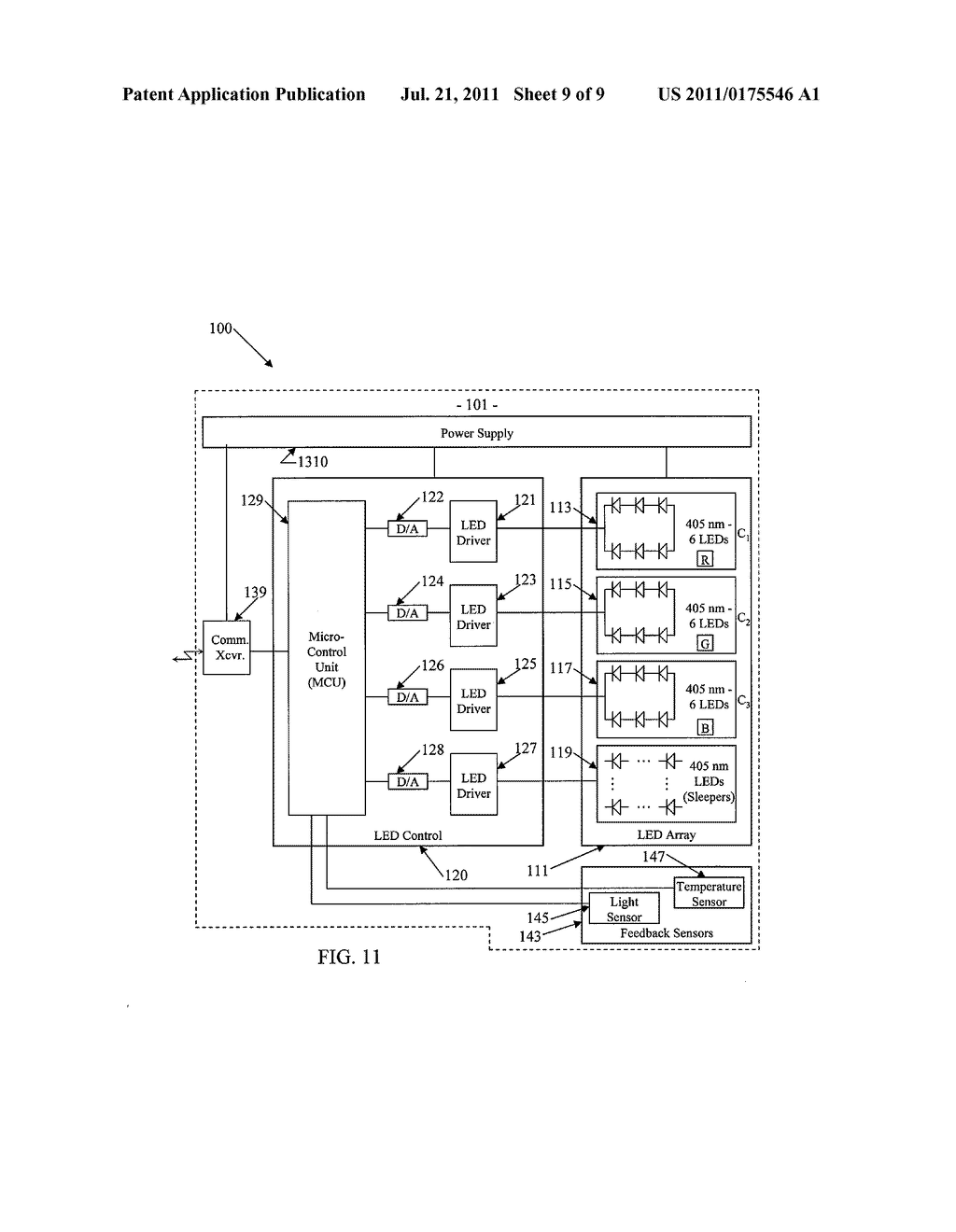 PHOSPHOR-CENTRIC CONTROL OF COLOR CHARACTERISTIC OF WHITE LIGHT - diagram, schematic, and image 10